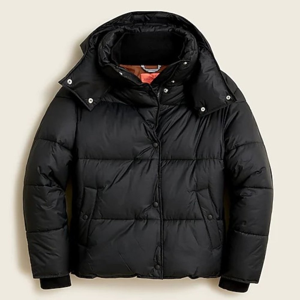 J. Crew Black Puffer Jacket